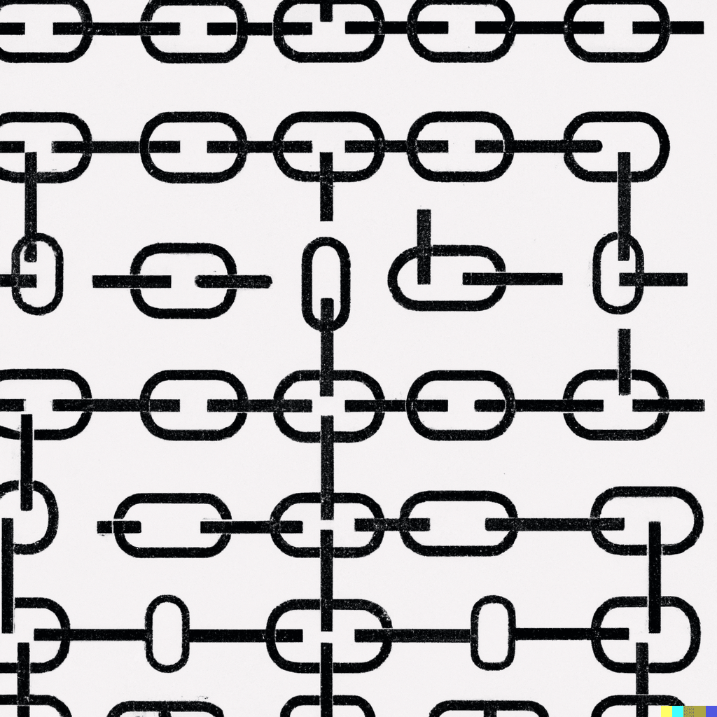 A bunch of hyperlink symbols
